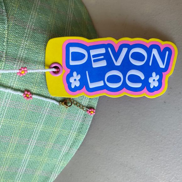 NWT Lack of Color x Devon Lee Carlson Green Plaid DIY Bucket Hat Reversible 2021 - Picture 3 of 11